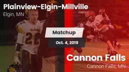 Matchup: Plainview-Elgin-Mill vs. Cannon Falls  2019