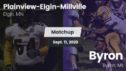 Matchup: Plainview-Elgin-Mill vs. Byron  2020