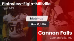 Matchup: Plainview-Elgin-Mill vs. Cannon Falls  2020