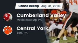 Recap: Cumberland Valley  vs. Central York  2018