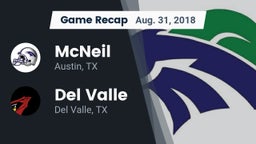 Recap: McNeil  vs. Del Valle  2018