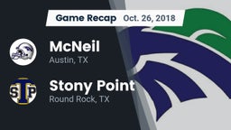 Recap: McNeil  vs. Stony Point  2018