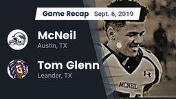 Recap: McNeil  vs. Tom Glenn  2019