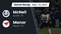 Recap: McNeil  vs. Manor  2023
