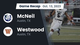 Recap: McNeil  vs. Westwood  2023