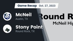Recap: McNeil  vs. Stony Point  2023