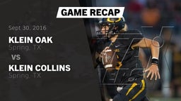 Recap: Klein Oak  vs. Klein Collins  2016