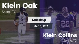 Matchup: Klein Oak High vs. Klein Collins  2017