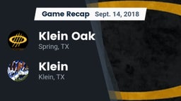 Recap: Klein Oak  vs. Klein  2018