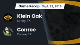 Recap: Klein Oak  vs. Conroe  2018