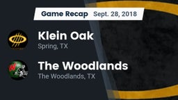 Recap: Klein Oak  vs. The Woodlands  2018