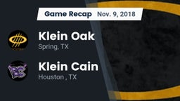 Recap: Klein Oak  vs. Klein Cain  2018