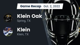 Recap: Klein Oak  vs. Klein  2022