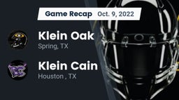 Recap: Klein Oak  vs. Klein Cain  2022