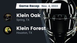 Recap: Klein Oak  vs. Klein Forest  2022
