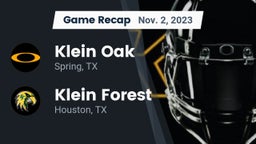 Recap: Klein Oak  vs. Klein Forest  2023