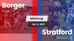 Matchup: Borger  vs. Stratford  2017