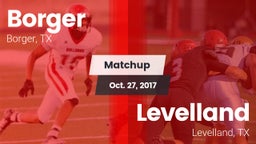 Matchup: Borger  vs. Levelland  2017