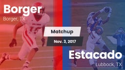 Matchup: Borger  vs. Estacado  2017