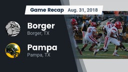 Recap: Borger  vs. Pampa  2018