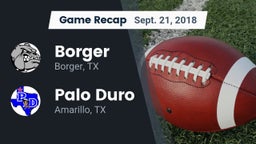Recap: Borger  vs. Palo Duro  2018