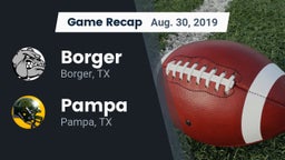 Recap: Borger  vs. Pampa  2019
