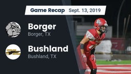 Recap: Borger  vs. Bushland  2019
