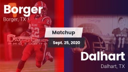 Matchup: Borger  vs. Dalhart  2020