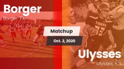 Matchup: Borger  vs. Ulysses  2020