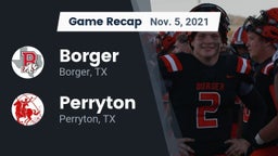 Recap: Borger  vs. Perryton  2021
