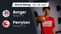 Recap: Borger  vs. Perryton  2022