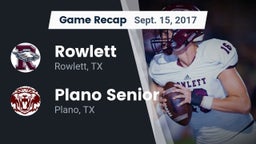 Recap: Rowlett  vs. Plano Senior  2017