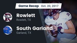 Recap: Rowlett  vs. South Garland  2017