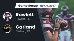 Recap: Rowlett  vs. Garland  2017