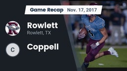 Recap: Rowlett  vs. Coppell 2017
