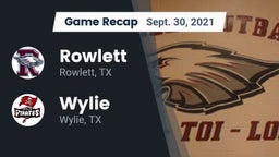 Recap: Rowlett  vs. Wylie  2021