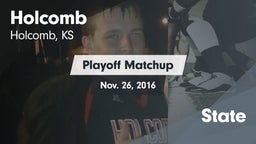 Matchup: Holcomb  vs. State 2016