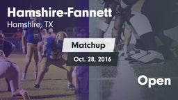 Matchup: Hamshire-Fannett vs. Open 2016