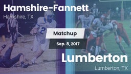 Matchup: Hamshire-Fannett vs. Lumberton  2017