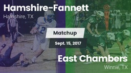 Matchup: Hamshire-Fannett vs. East Chambers  2017