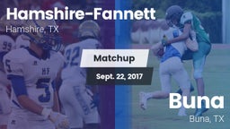 Matchup: Hamshire-Fannett vs. Buna  2017