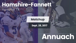 Matchup: Hamshire-Fannett vs. Annuach 2017