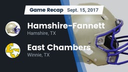 Recap: Hamshire-Fannett  vs. East Chambers  2017