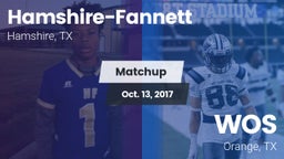 Matchup: Hamshire-Fannett vs. WOS 2017