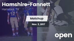 Matchup: Hamshire-Fannett vs. open 2017
