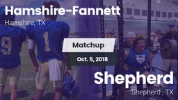 Matchup: Hamshire-Fannett vs. Shepherd  2018