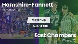 Matchup: Hamshire-Fannett vs. East Chambers  2019