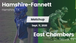 Matchup: Hamshire-Fannett vs. East Chambers  2020