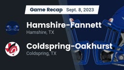 Recap: Hamshire-Fannett  vs. Coldspring-Oakhurst  2023