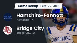 Recap: Hamshire-Fannett  vs. Bridge City  2023
